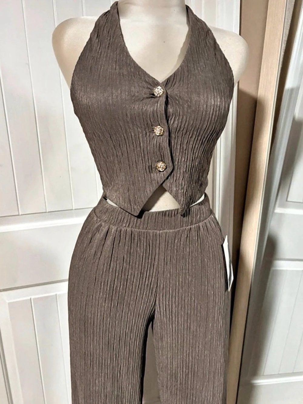 Love by P.O.E.Medium. Iris. Brown Two-Piece Set Size Medium NWT